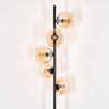 Koyoto Lampada da terra 31 cm Ambrato, 5-Luci