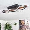 Tavon Plafoniera LED Legno scuro, Nero, 1-Luce