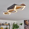 Tavon Plafoniera LED Legno scuro, Nero, 1-Luce