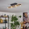 Tavon Plafoniera LED Legno scuro, Nero, 1-Luce