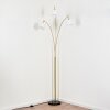 Bassagoda Lampada da terra Ottone, Nero, 3-Luci