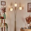 Bassagoda Lampada da terra Ottone, Nero, 3-Luci