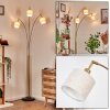 Bassagoda Lampada da terra Ottone, Nero, 3-Luci