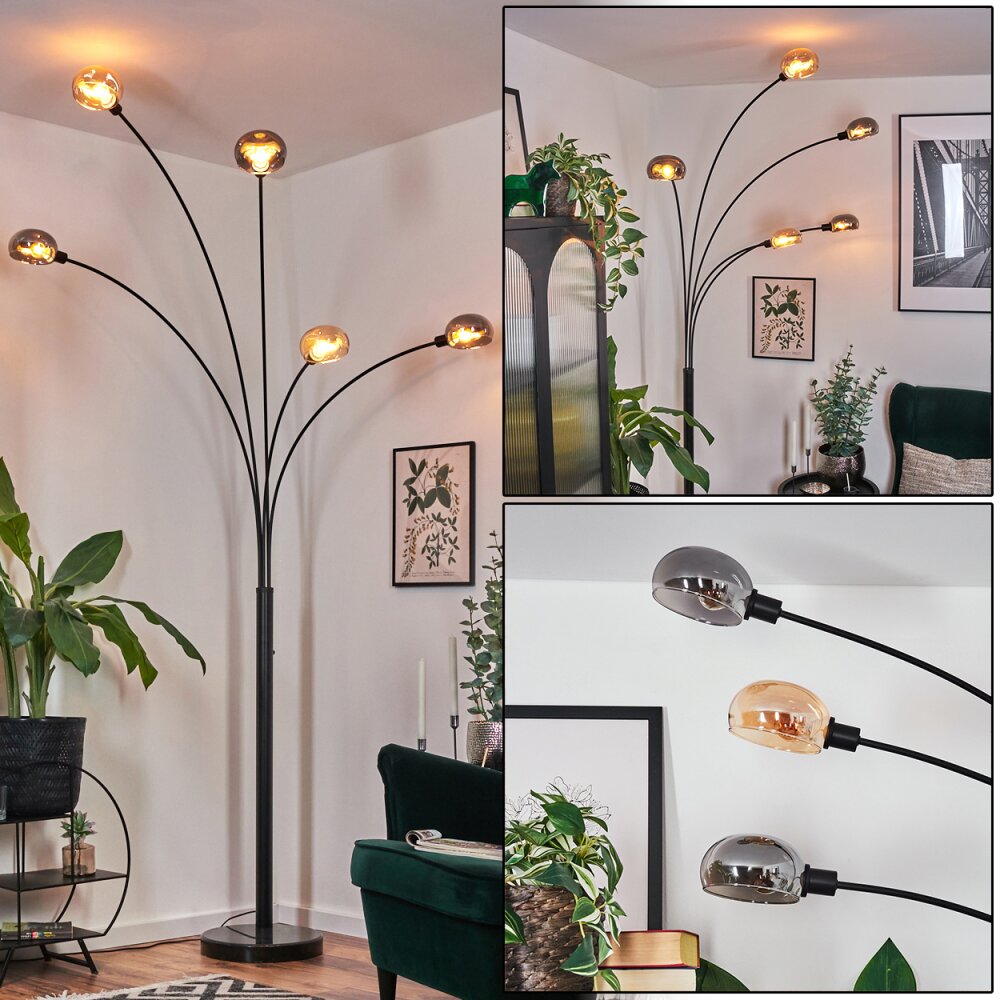 Nikkala Lampada da terra Nero, 5-Luci main product photo