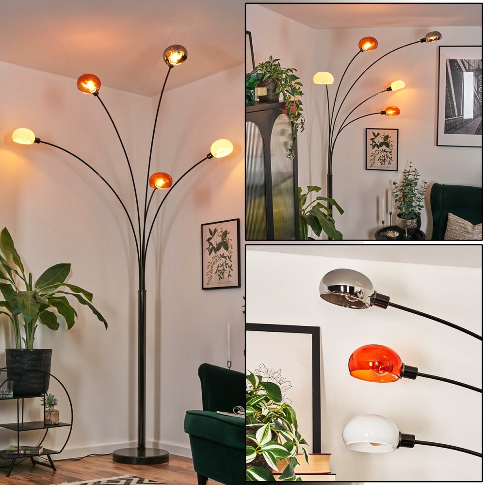 Nikkala Lampada da terra Cromo, Nero, 5-Luci main product photo