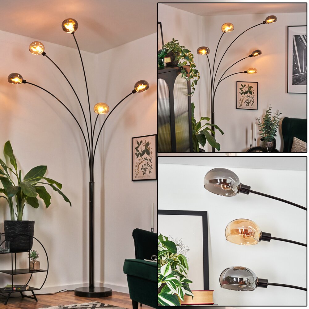 Nikkala Lampada da terra Cromo, Nero, 5-Luci main product photo