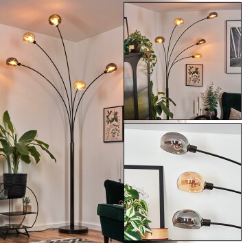 Nikkala Lampada da terra Cromo, Nero, 5-Luci Nikkala Lampada da terra Cromo, Nero, 5-Luci