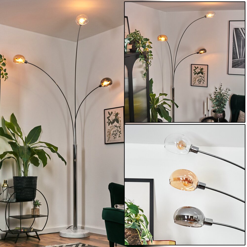 Nikkala Lampada da terra Cromo, Bianco, 3-Luci main product photo