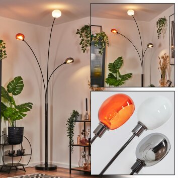 Nikkala Lampada da terra Cromo, Nero, 3-Luci Nikkala Lampada da terra Cromo, Nero, 3-Luci