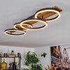 Cascada Plafoniera LED Marrone, Aspetto del legno, Nero, 1-Luce