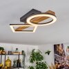 Tavon Plafoniera LED Legno scuro, Nero, 1-Luce