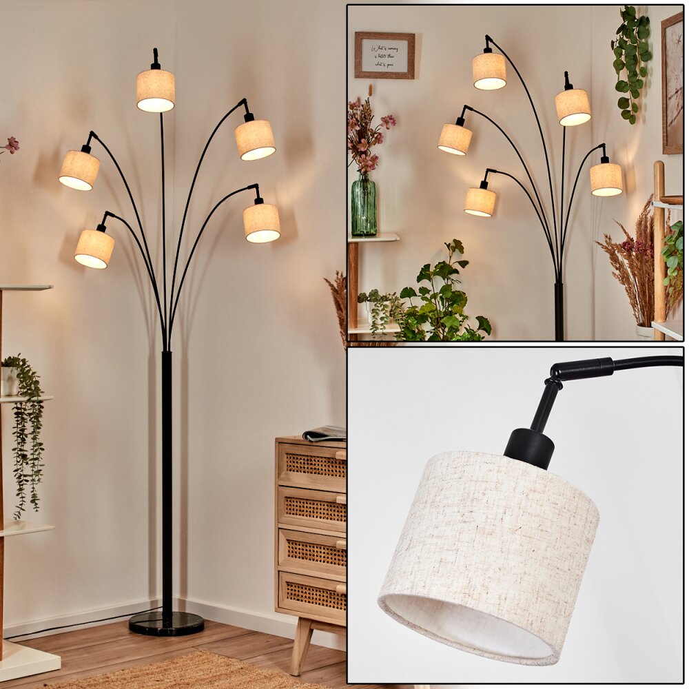 Bassagoda Lampada da terra Nero, 5-Luci main product photo
