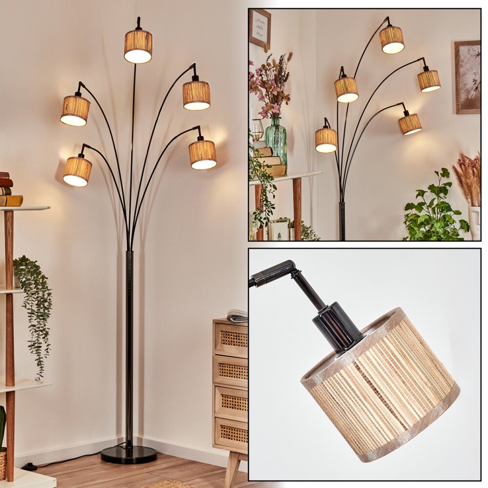 Bongal Lampada da terra Cromo, Nero, 5-Luci main product photo