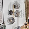 Ripoll Lampada a sfera, Applique Oro, Nero, 3-Luci