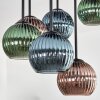 Koyoto Plafoniera, Lampada a sfera 57 cm Blu, Verde, Ramato, 9-Luci