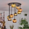 Koyoto Plafoniera, Lampada a sfera 57 cm Blu, Verde, Ramato, 9-Luci