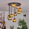 Koyoto Plafoniera, Lampada a sfera 57 cm Blu, Oro, Verde, 9-Luci