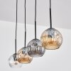 Ripoll Lampadario a sospensione, Lampada a sfera, Lampada a sospensione Ambrato, Chiaro, Grigio fumo, 4-Luci