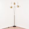 Chellas Lampada da terra Nichel opaco, Nero, 3-Luci