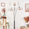 Bassagoda Lampada da terra Nero, 3-Luci