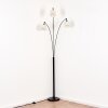 Bassagoda Lampada da terra Nero, 3-Luci