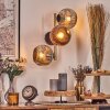 Ripoll Lampada a sfera, Applique Oro, Nero, 3-Luci