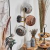 Ripoll Lampada a sfera, Applique Oro, Nero, 3-Luci