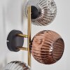Ripoll Lampada a sfera, Applique Oro, Nero, 3-Luci