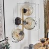 Ripoll Lampada a sfera, Applique Oro, Nero, 3-Luci