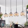 Koyoto Lampadario a sospensione, Lampada a sfera, Lampada a sospensione Ambrato, Chiaro, 4-Luci