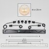 Koyoto Lampadario a sospensione, Lampada a sfera, Lampada a sospensione Ambrato, Chiaro, 4-Luci