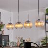 Koyoto Lampadario a sospensione, Lampada a sfera, Lampada a sospensione Ambrato, Chiaro, 4-Luci