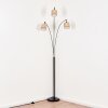 Bongal Lampada da terra Cromo, Nero, 3-Luci