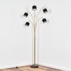 Bassagoda Lampada da terra Ottone, Nero, 5-Luci