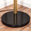Bassagoda Lampada da terra Ottone, Nero, 5-Luci