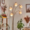 Bassagoda Lampada da terra Ottone, Nero, 5-Luci