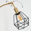 Yaak Lampada da terra Ottone, Nero, 5-Luci