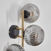 Ripoll Lampada a sfera, Applique Oro, Nero, 3-Luci