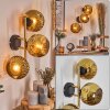 Ripoll Lampada a sfera, Applique Oro, Nero, 3-Luci