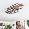 Narangera Plafoniera LED Marrone, Aspetto del legno, Nero, 1-Luce