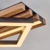 Ellekilde Plafoniera LED Marrone, Aspetto del legno, Nero, 2-Luci