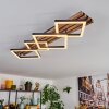 Ellekilde Plafoniera LED Marrone, Aspetto del legno, Nero, 1-Luce