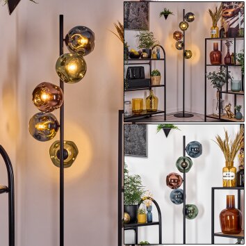 Ripoll Lampada da terra Blu, Verde, Ramato, 5-Luci