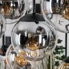 Gastor Lampadario a sospensione, Lampada a sfera, Lampada a sospensione Ambrato, Chiaro, Grigio fumo, 8-Luci