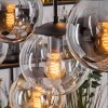 Gastor Lampadario a sospensione, Lampada a sfera, Lampada a sospensione Ambrato, Chiaro, Grigio fumo, 8-Luci
