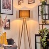 Soungou Lampada da terra Legno chiaro, Bianco, 1-Luce