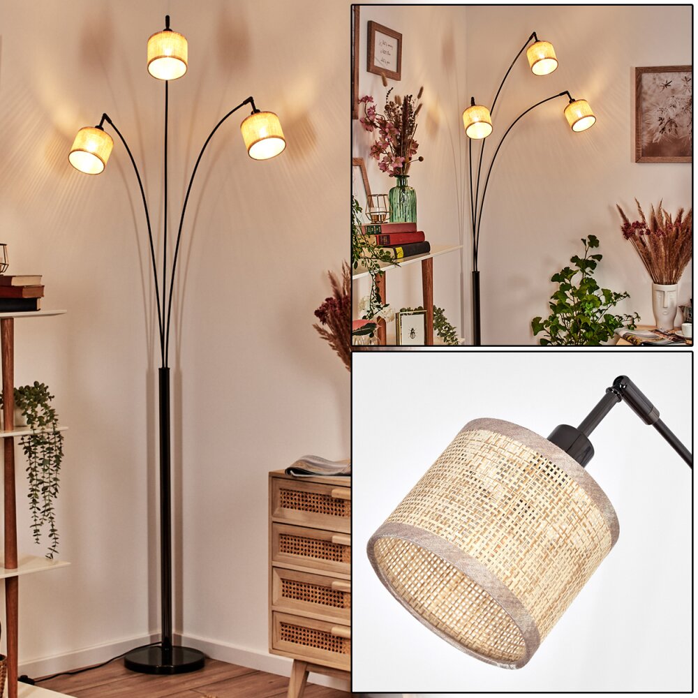 Sabadim Lampada da terra Cromo, Nero, 3-Luci main product photo