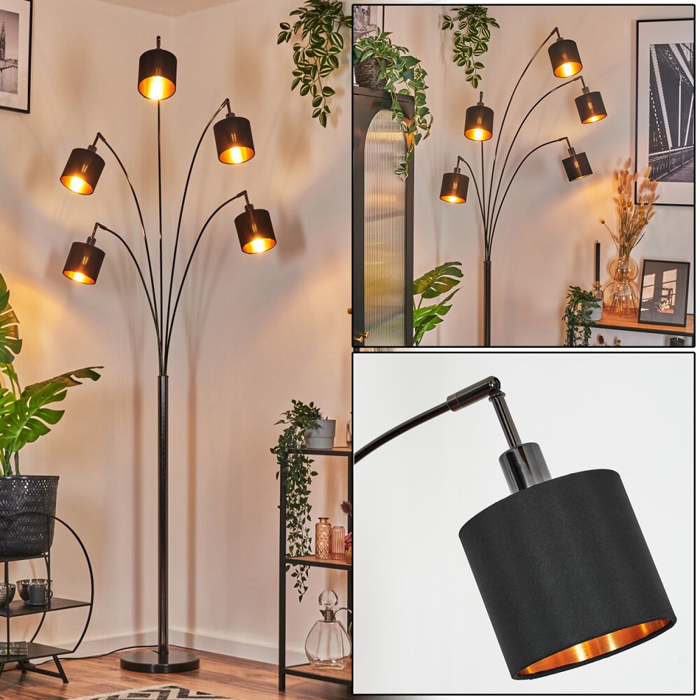 Alsen Lampada da terra Cromo, Nero, 5-Luci main product photo