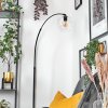 Koyoto Lampada da terra, Lampade ad arco Nero, 1-Luce