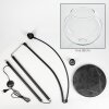 Koyoto Lampada da terra, Lampade ad arco Nero, 1-Luce